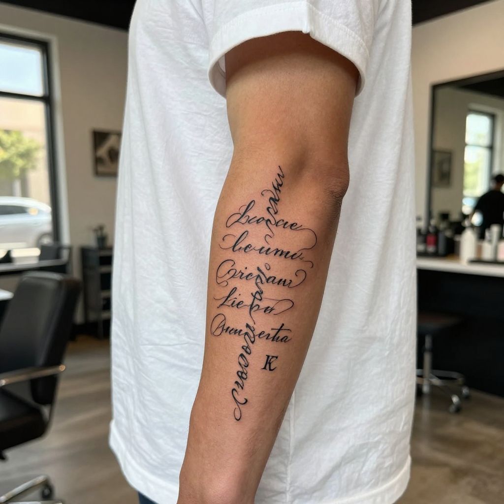 2 child tattoo ideas for dad 11