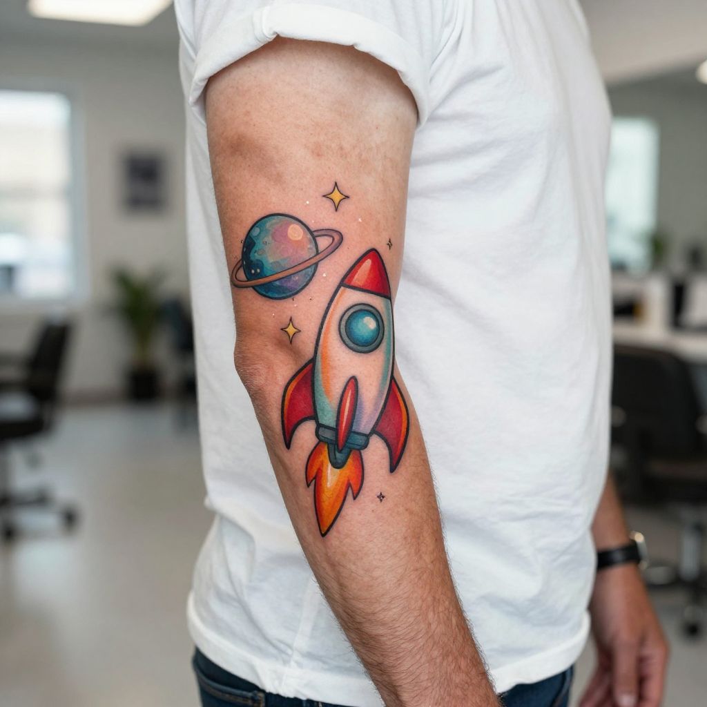 2 child tattoo ideas for dad 14