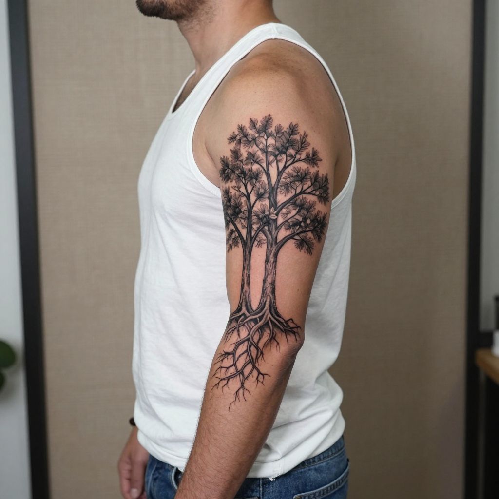 2 child tattoo ideas for dad 15