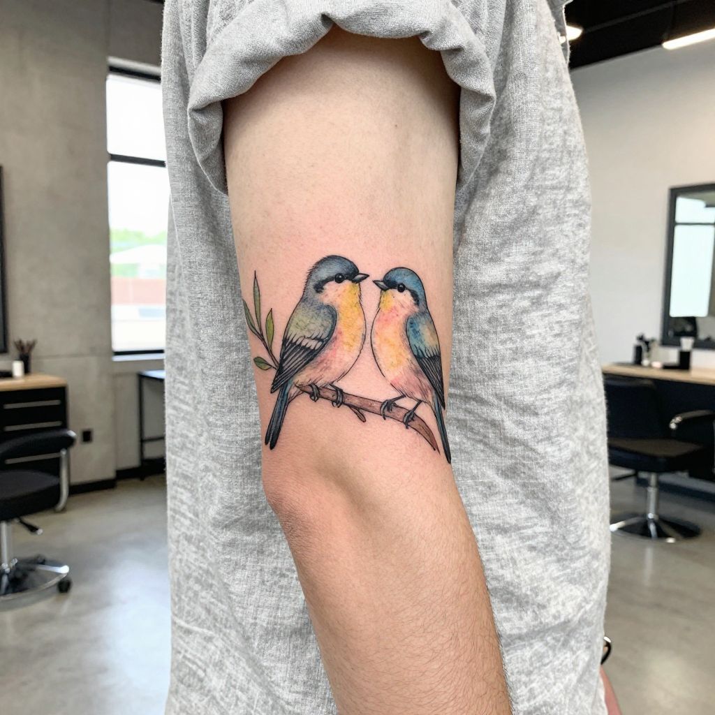 2 child tattoo ideas for dad 5