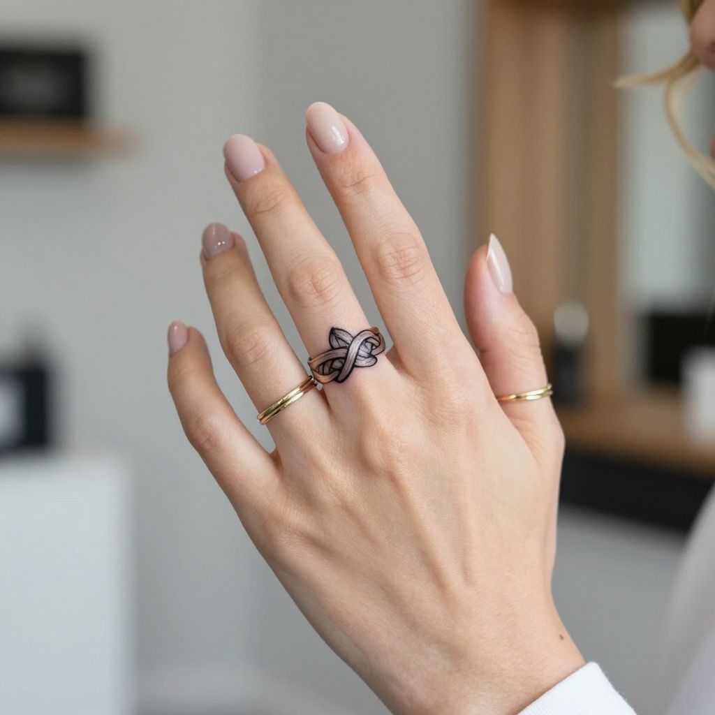 Wedding Ring Band Tattoo