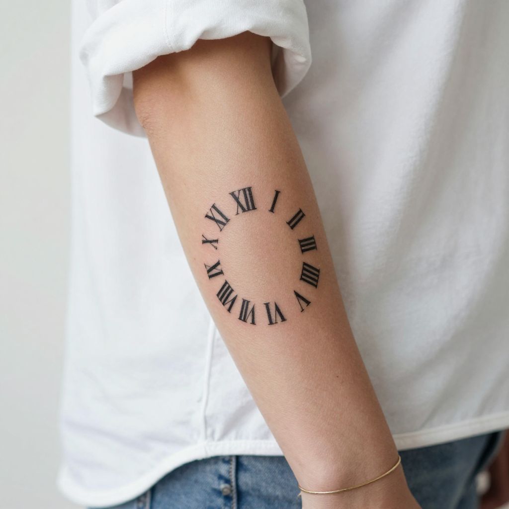 Baby Birthdate Roman Numerals
