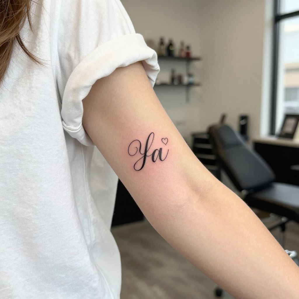 Matching Initials With Tiny Flourish