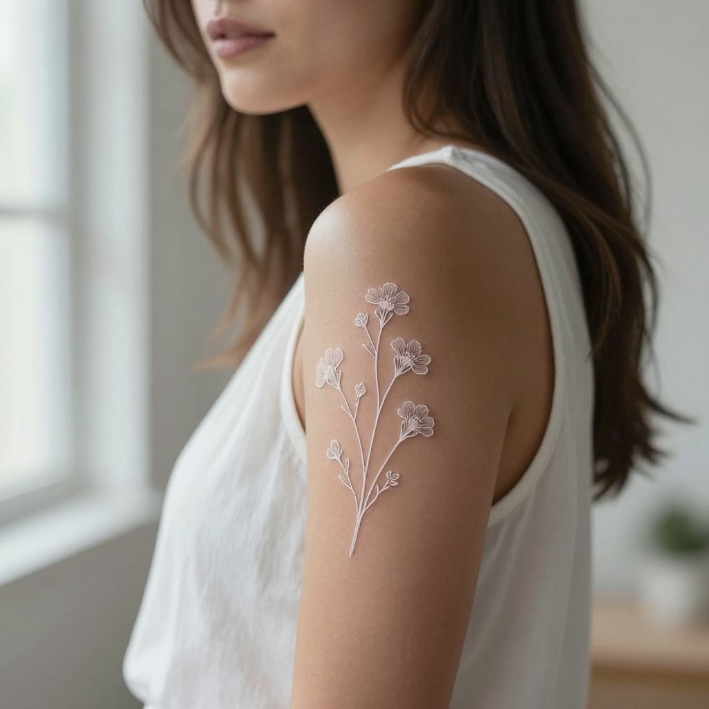 Delicate Floral Outlines