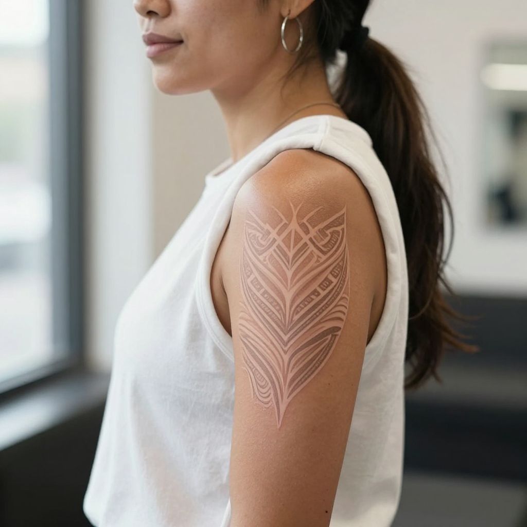 Faint Tribal Lines and Symbols