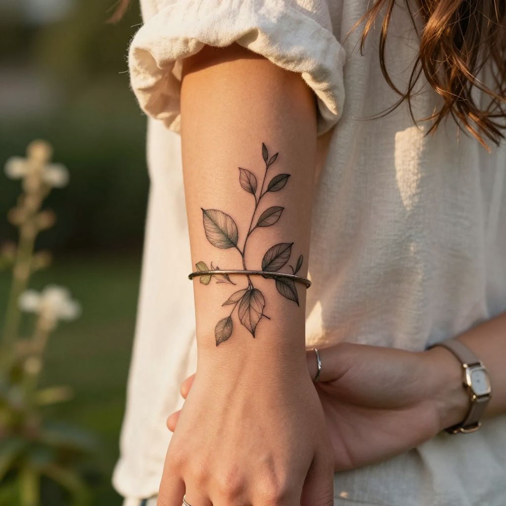 Vine and Leaf Bracelet