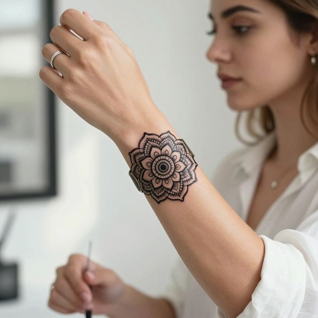 Mandala Bracelet Tattoo