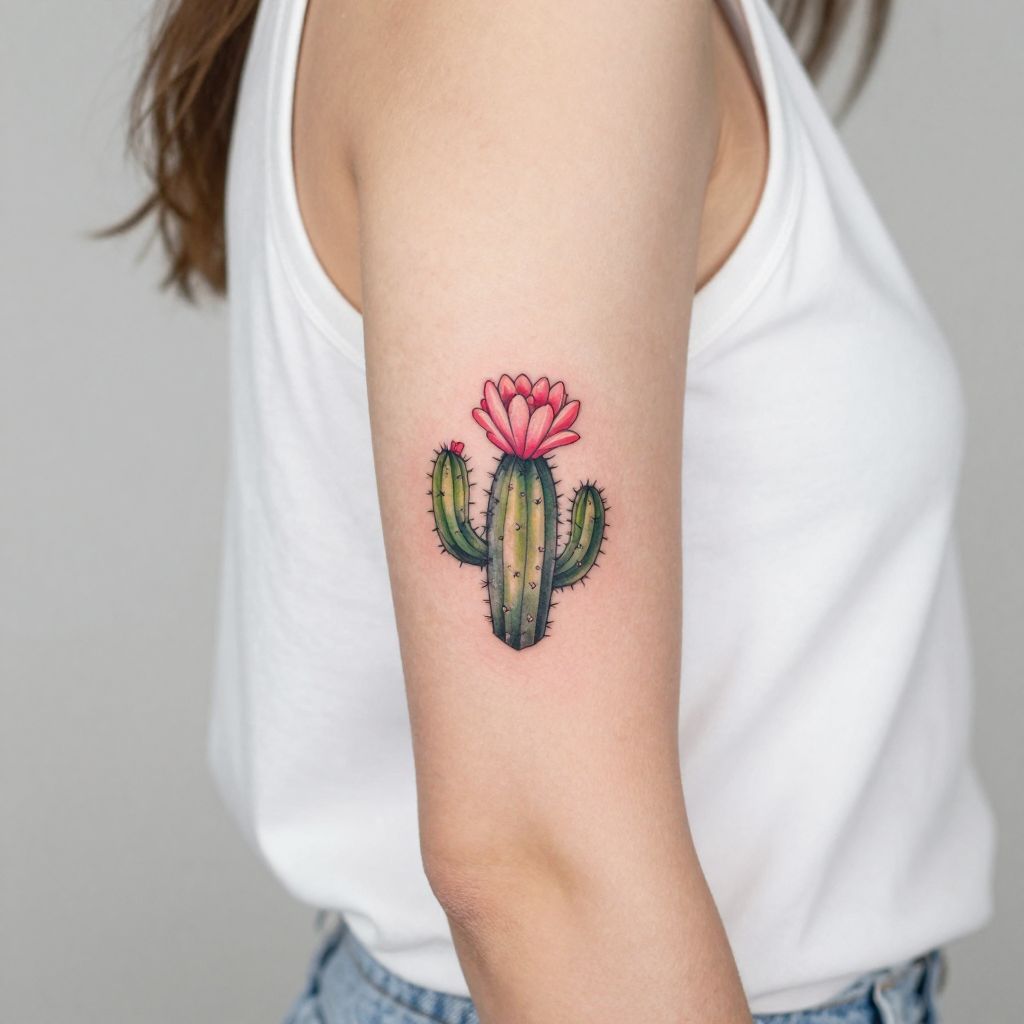 Cactus with a heart detail