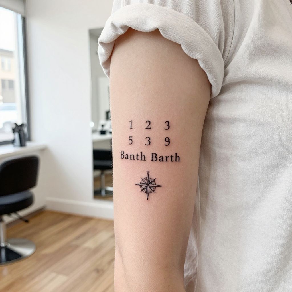 child birth date tattoo ideas 6