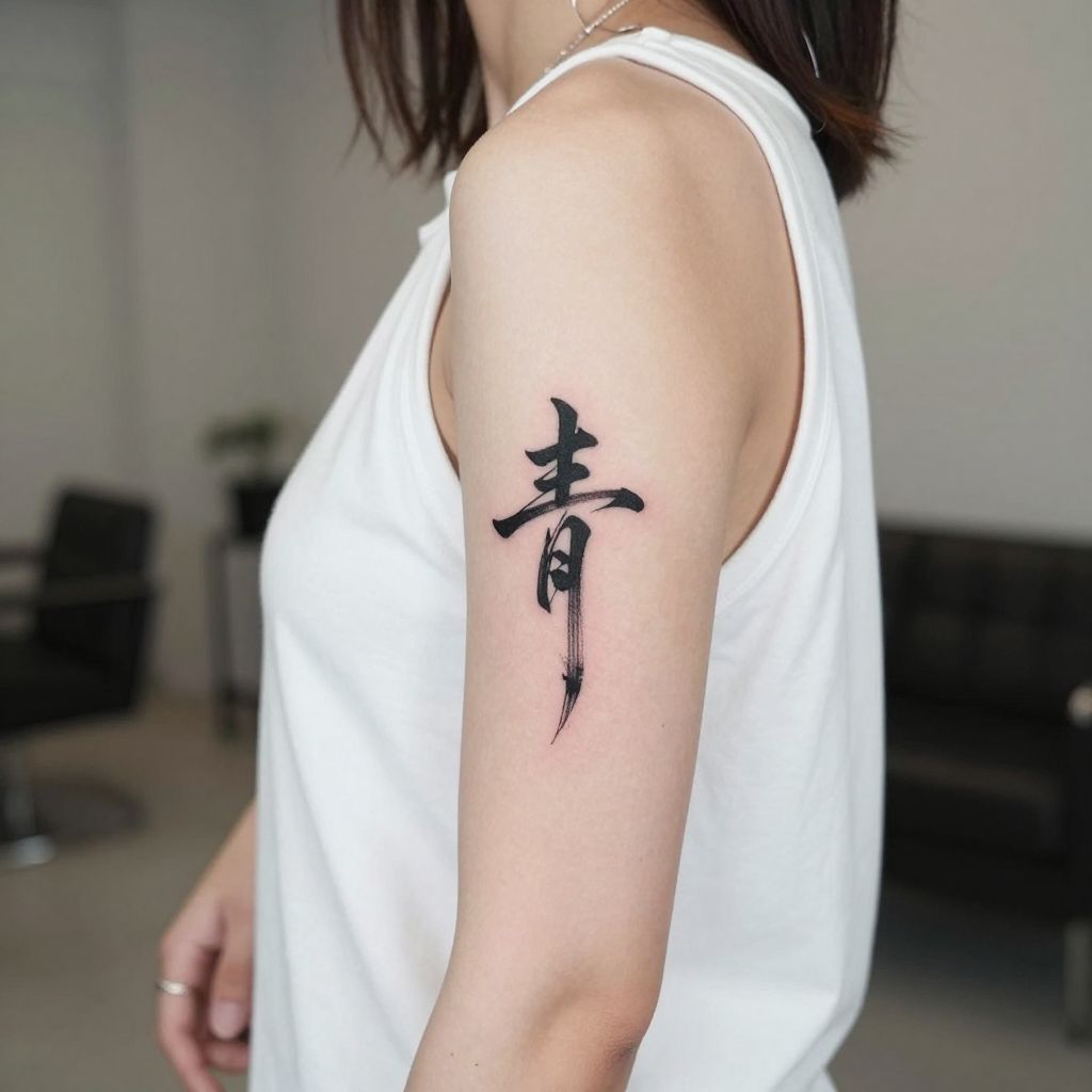 Chinese Calligraphy Forearm Tattoo