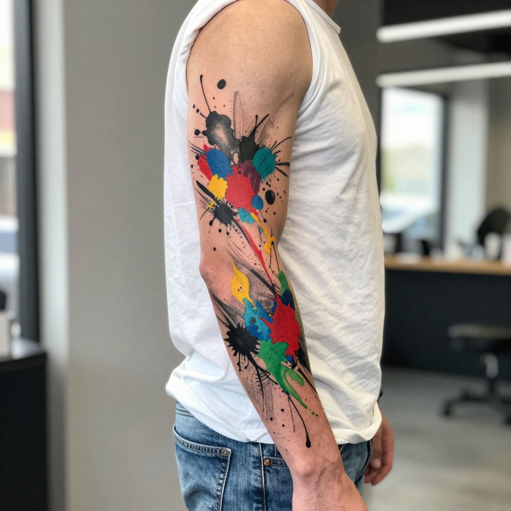 Abstract Splash Ink