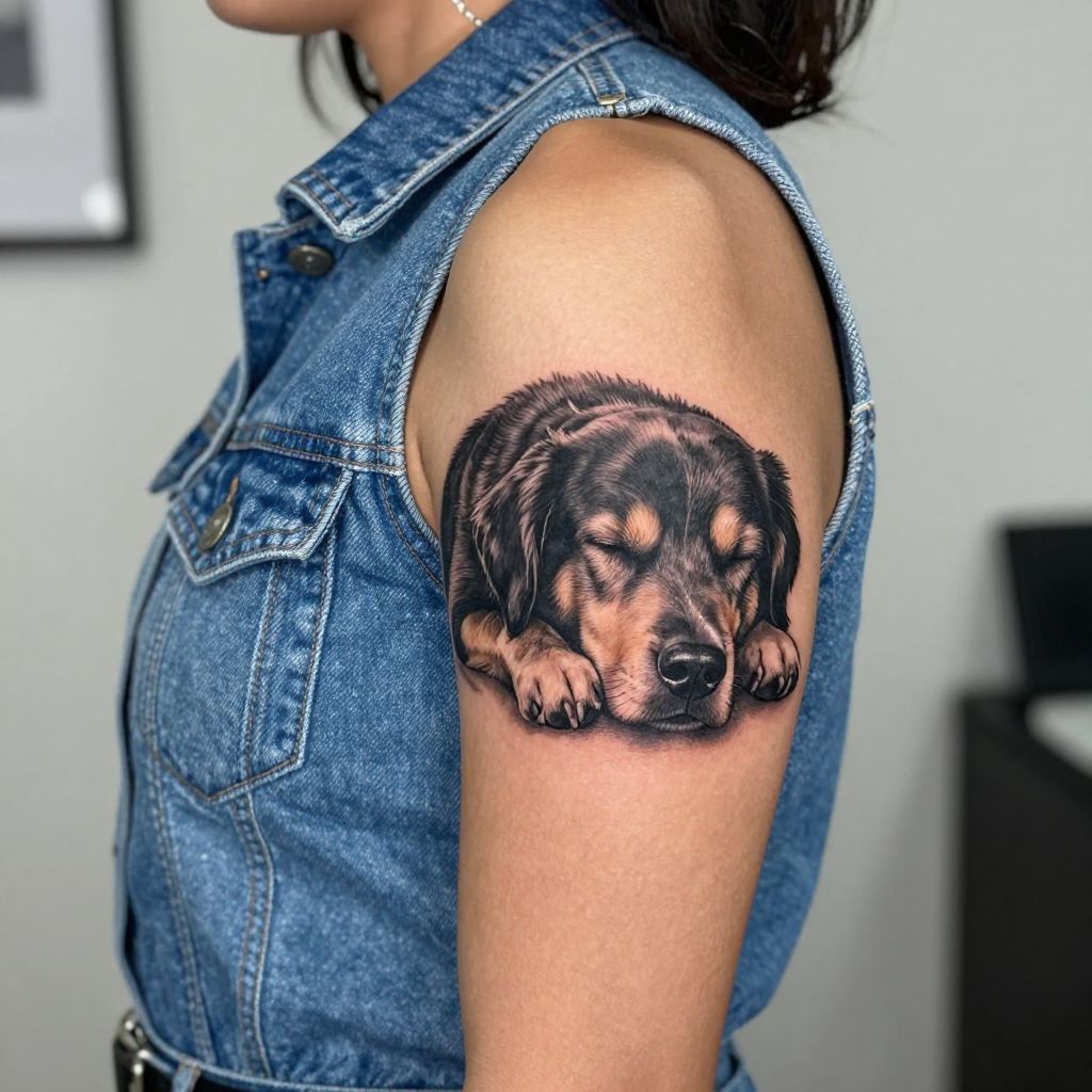 dog memorial tattoo ideas 10