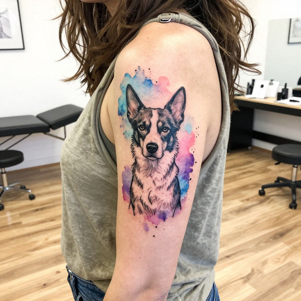 dog memorial tattoo ideas 7