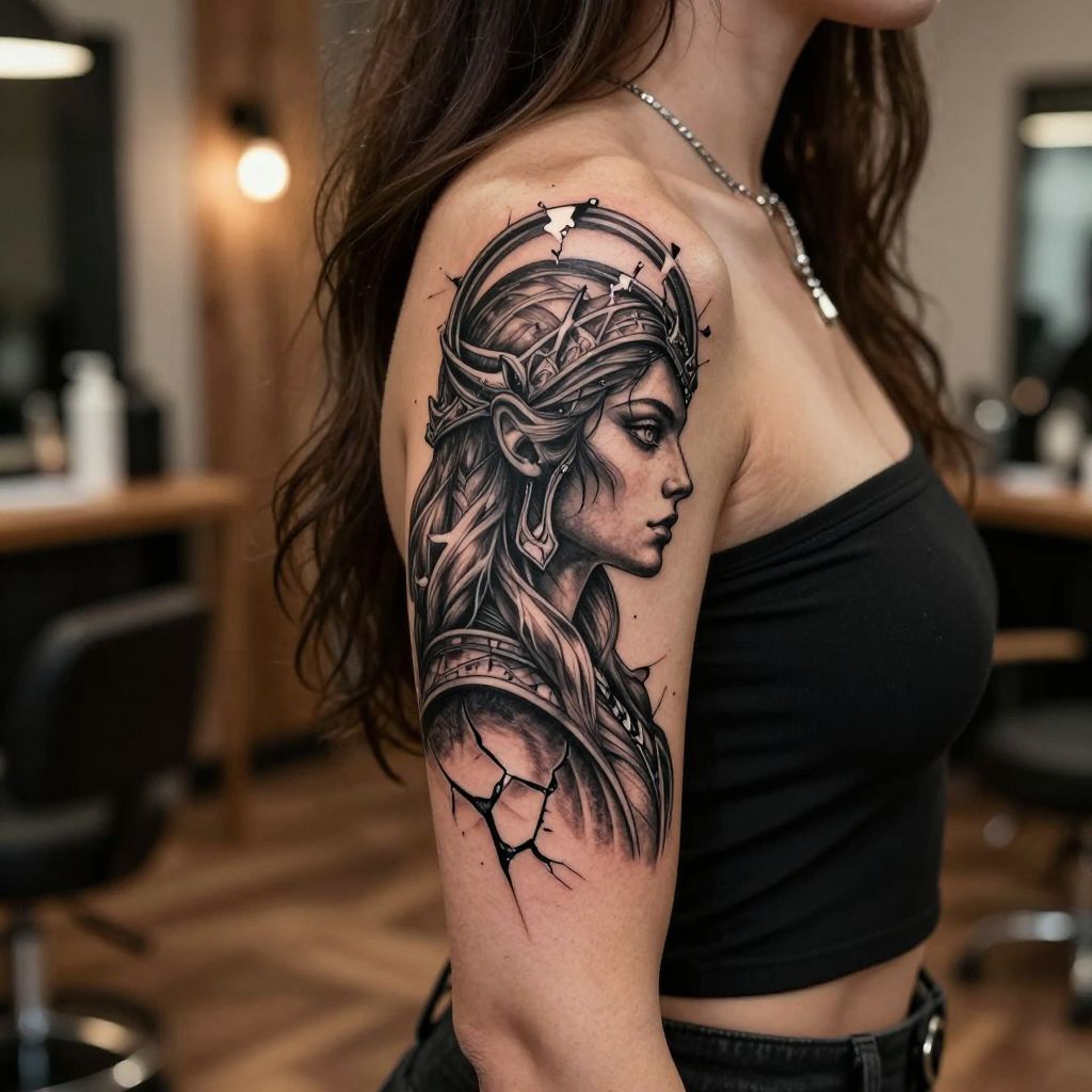 Marika and shattered ring tattoo