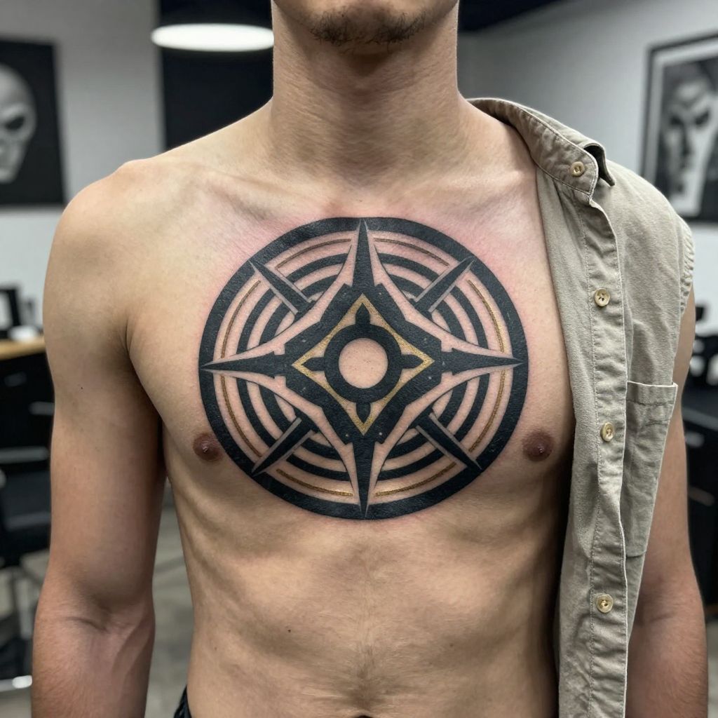Great rune circle tattoo