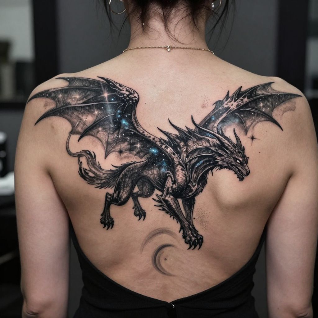 Elden Beast cosmic form tattoo