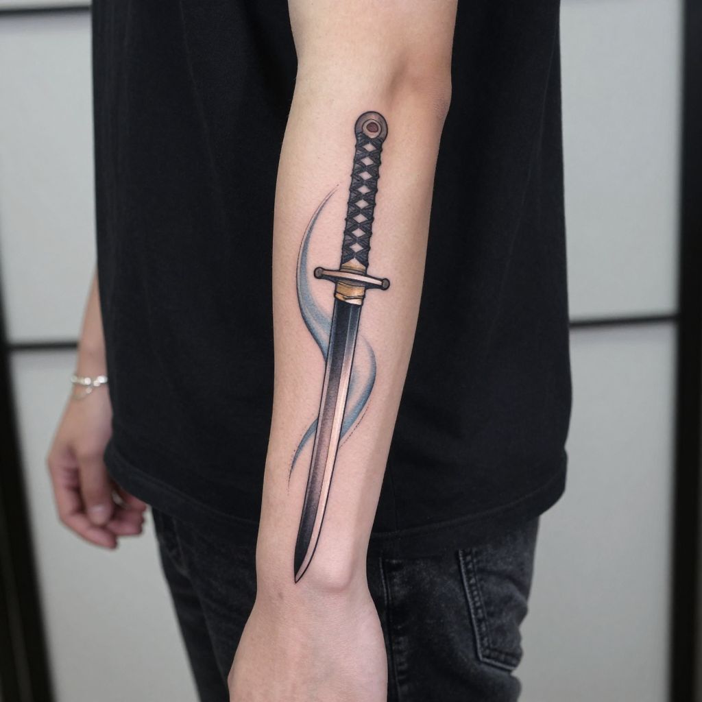 Moonveil inspired blade tattoo