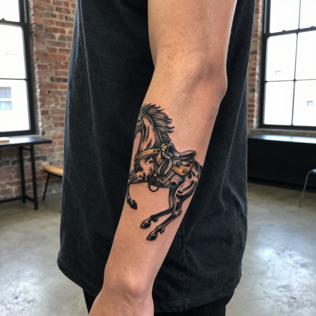 Torrent in motion Elden Ring tattoo