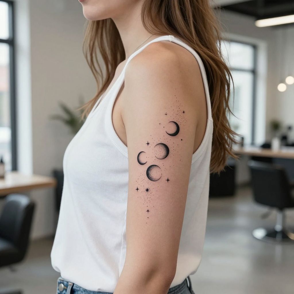 Crescent Moons and Lunar Dust