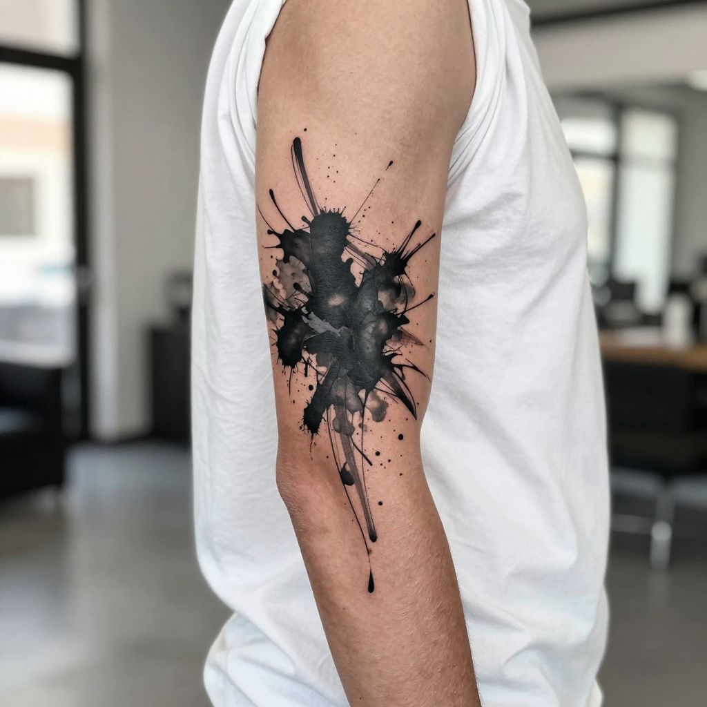 Abstract Ink Splashes