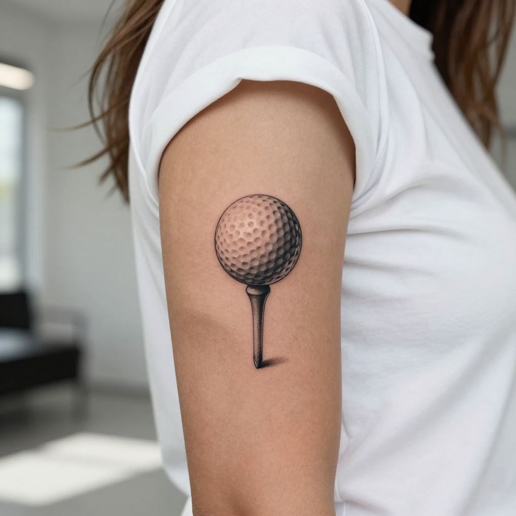 Classic Golf Ball with Tee