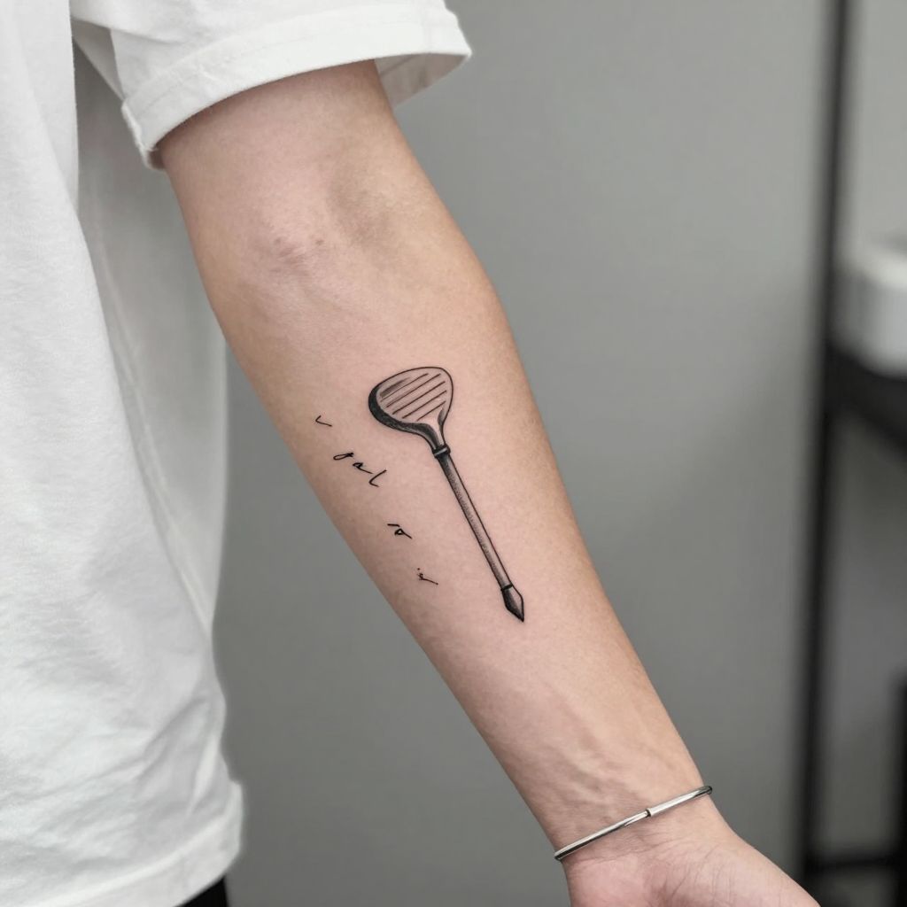 Golf Tee with Quote