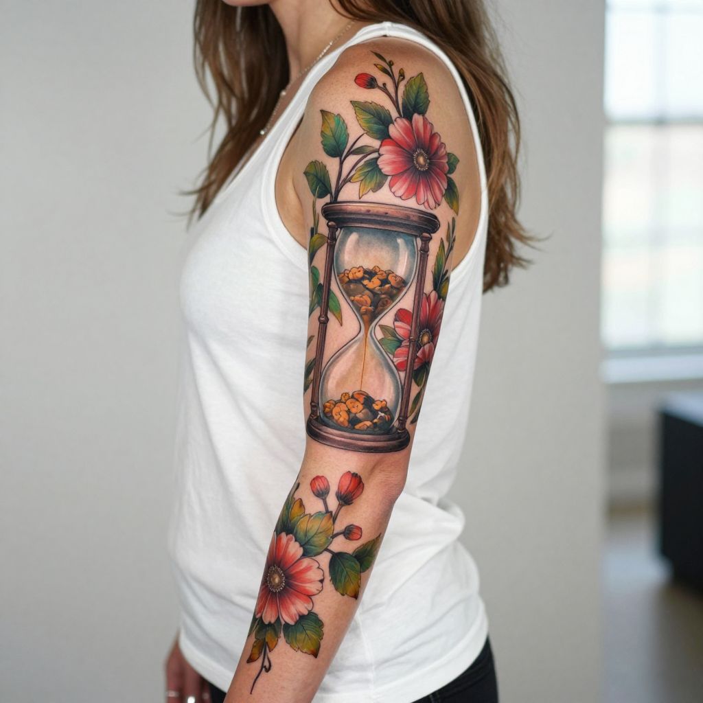 Floral Hourglass Sleeve
