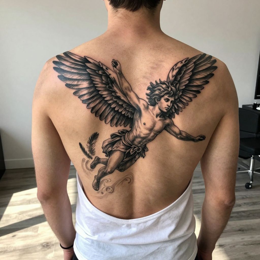 Icarus and Daedalus Duo Tattoo