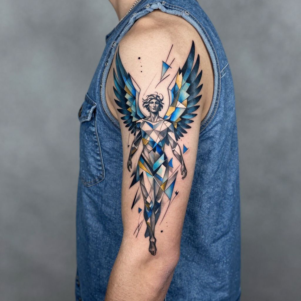 Abstract Geometric Icarus Design
