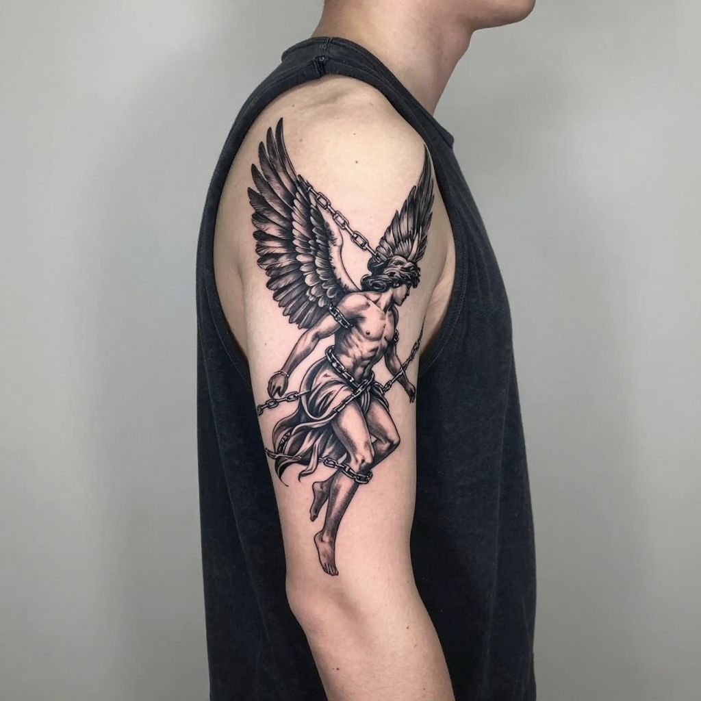Icarus with Broken Chains