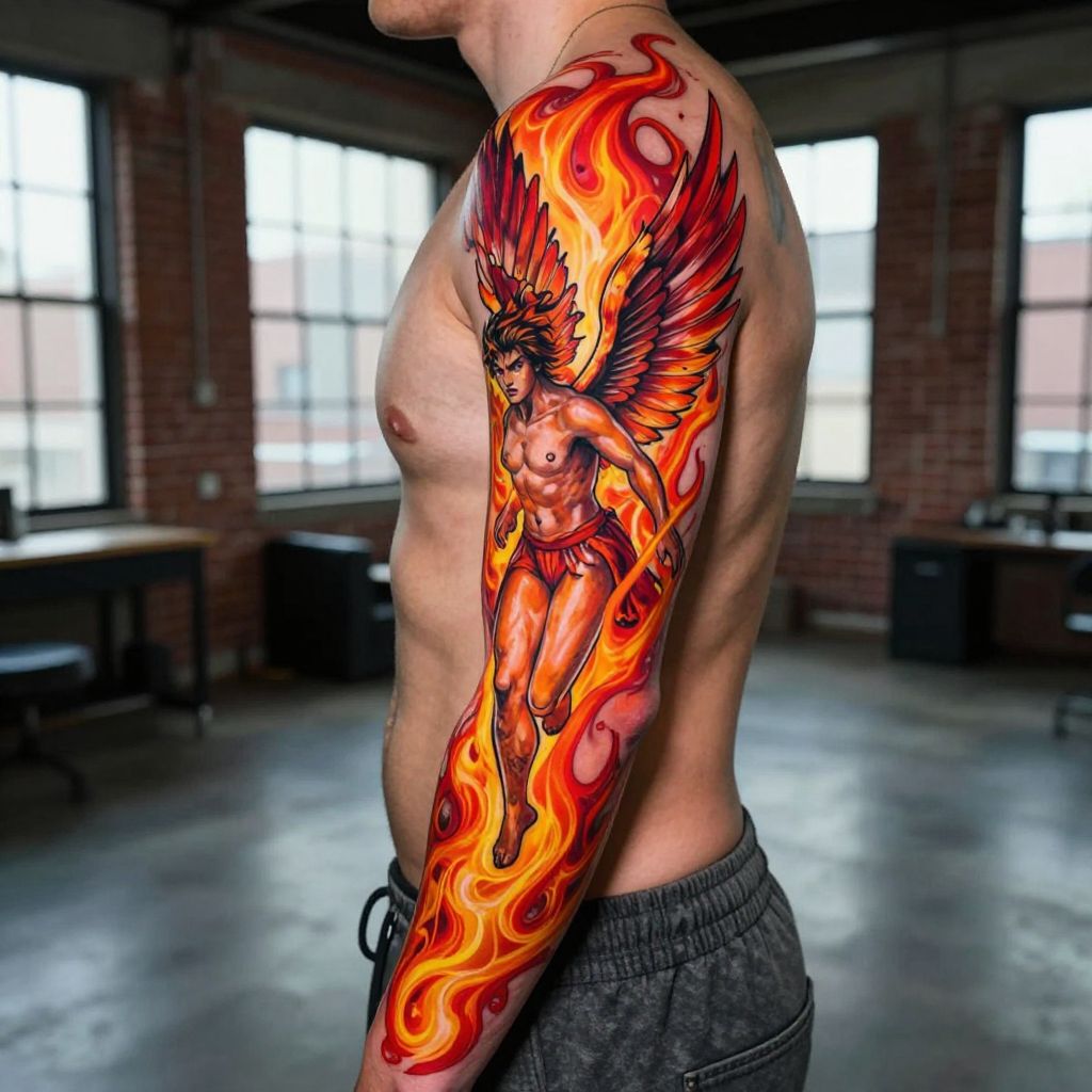 Icarus on Fire Flames