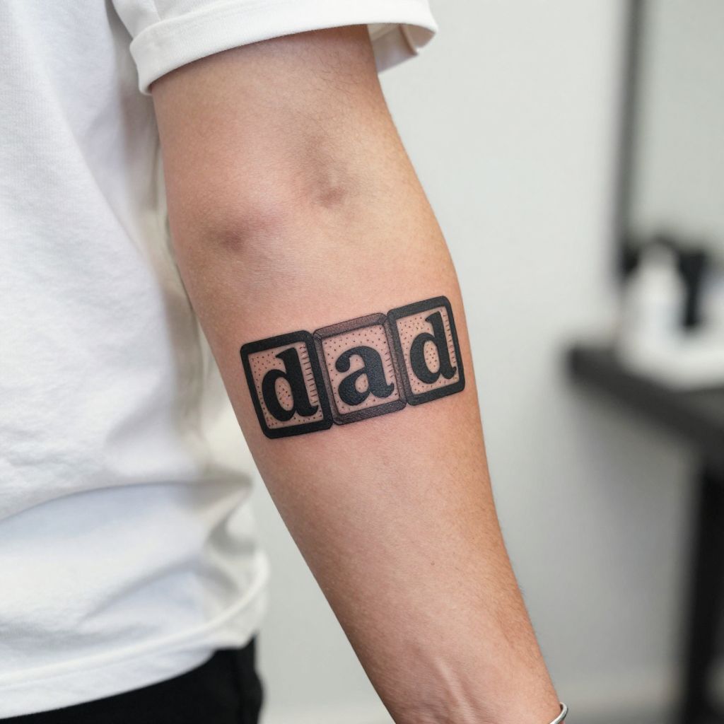 kid tattoo ideas for dads 5