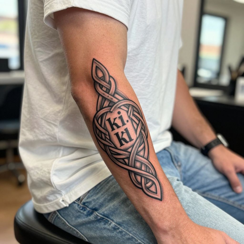 Celtic Knot Entwined Name