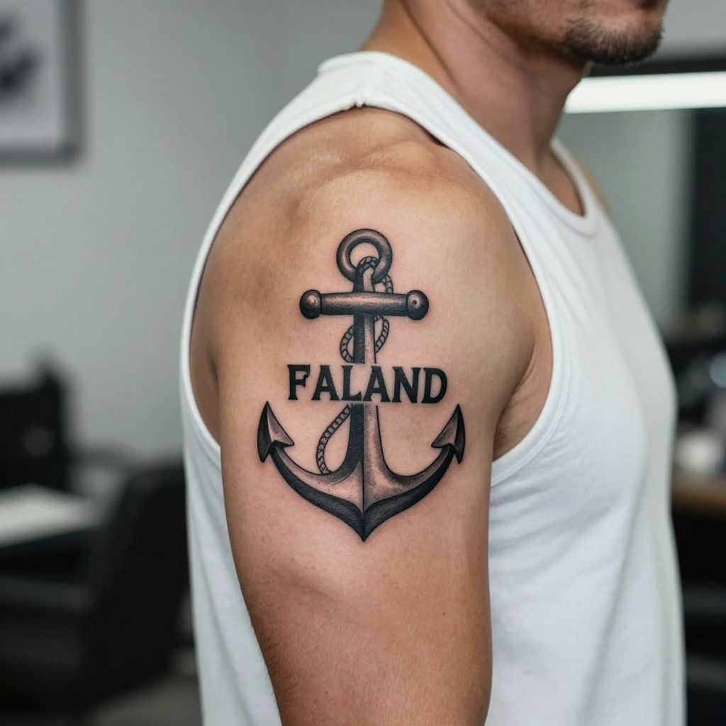 Anchor And Name Combo
