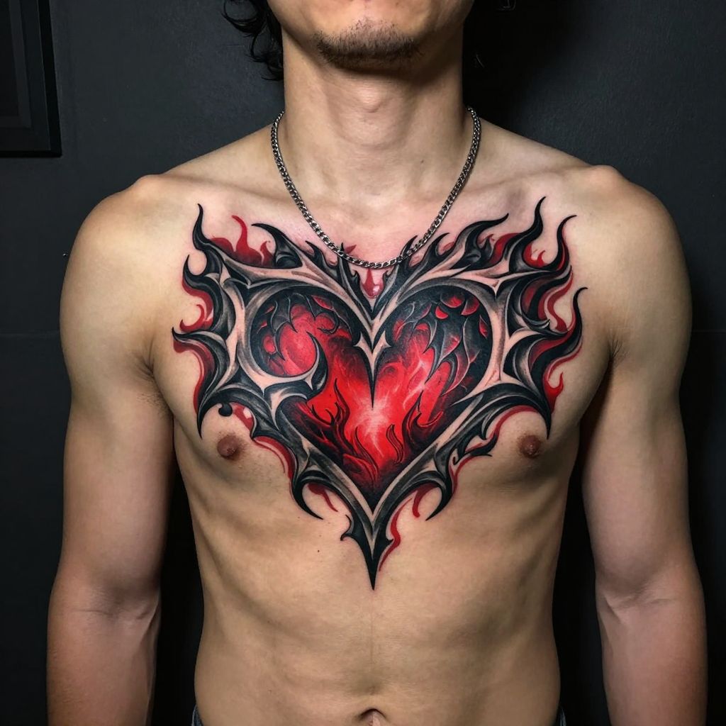 Heartless Emblem with Gothic Flair
