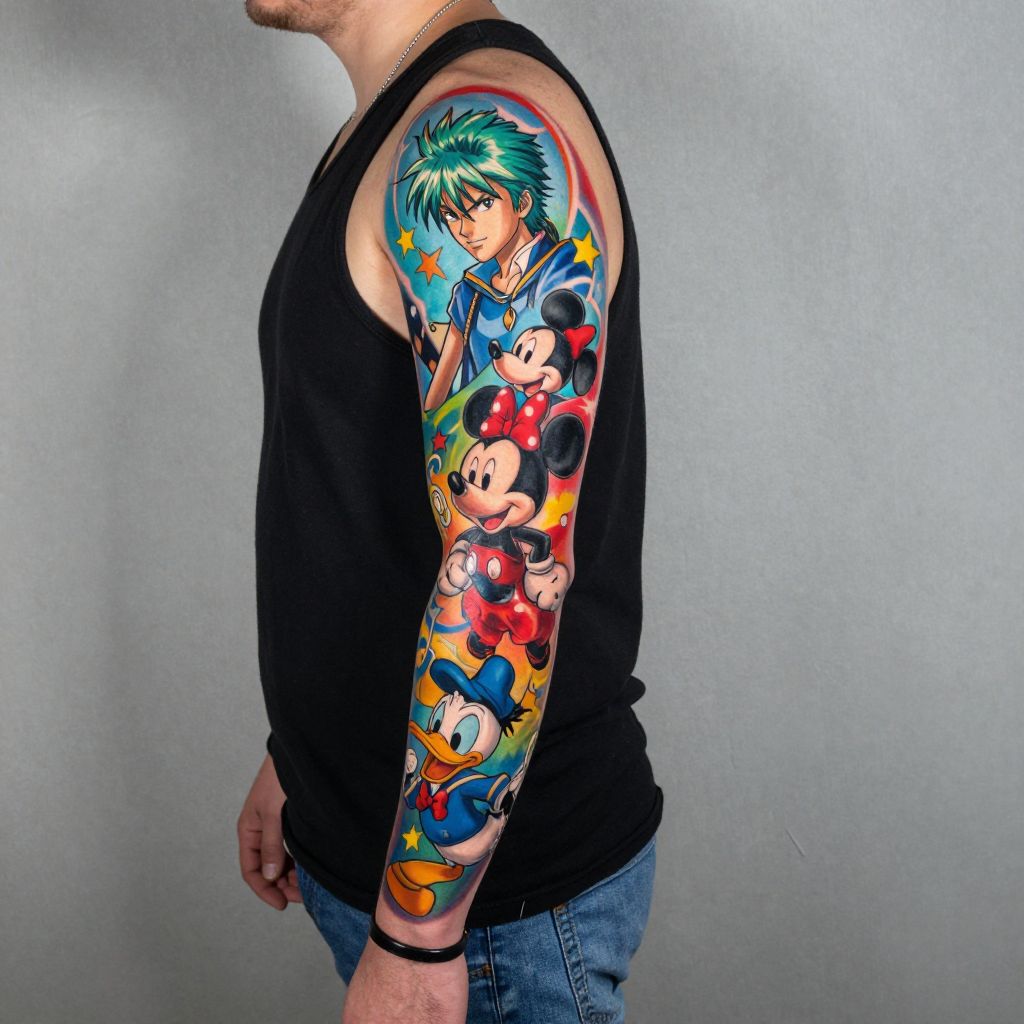 Disney Character Mashup Sleeve