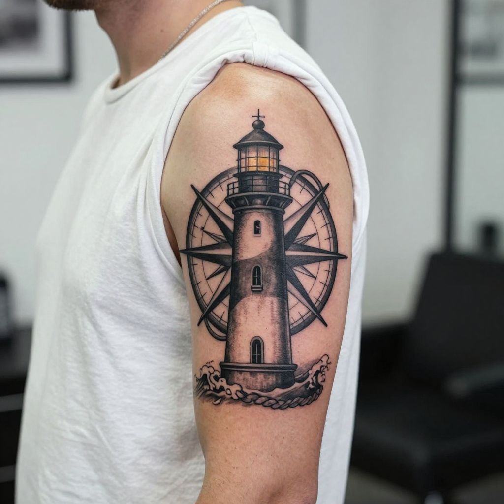 Lighthouse and Compass Combo
