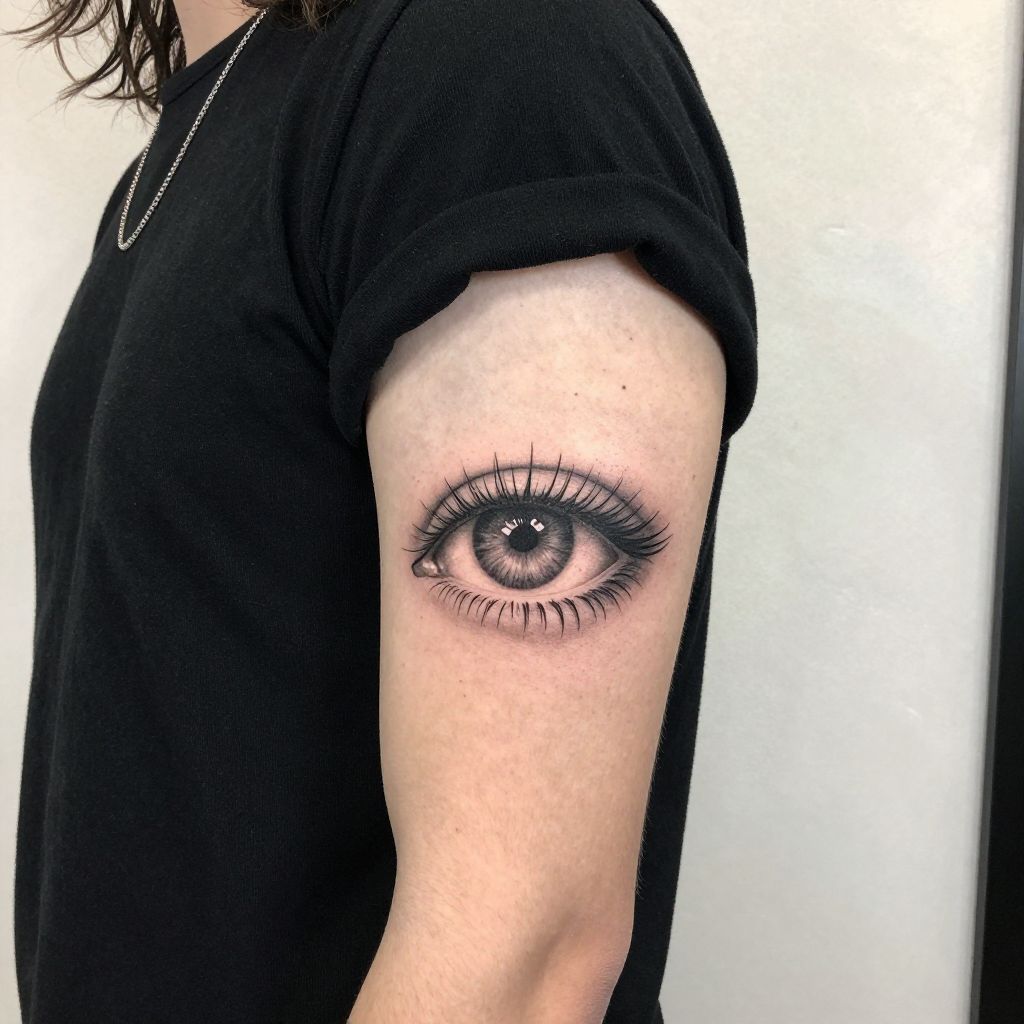 Piercing Gaze Eye Tattoo