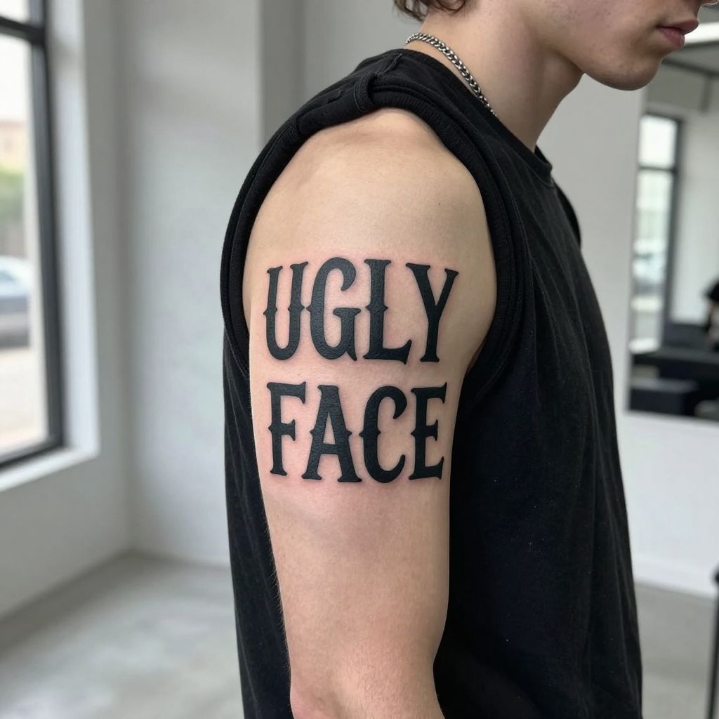 UGLY FACE Tattoo