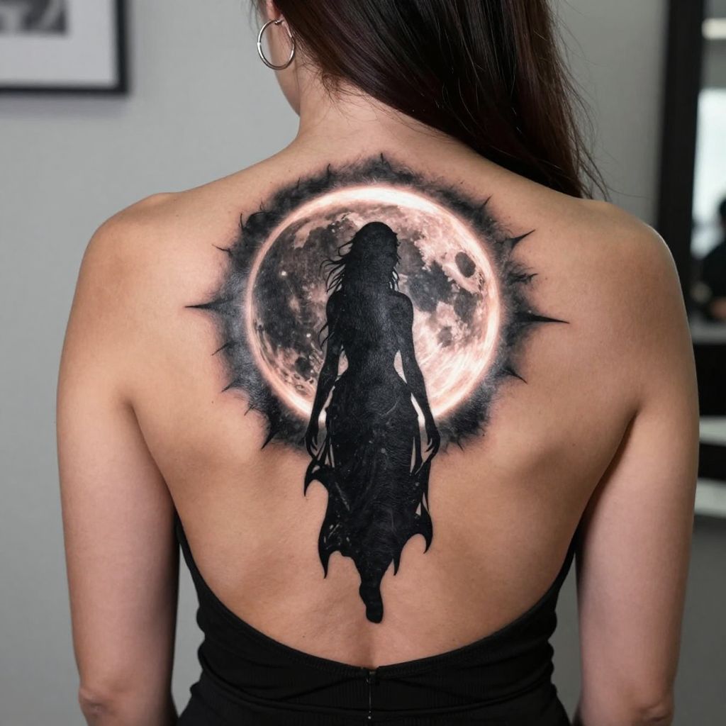 Lilith with Black Cat Companion