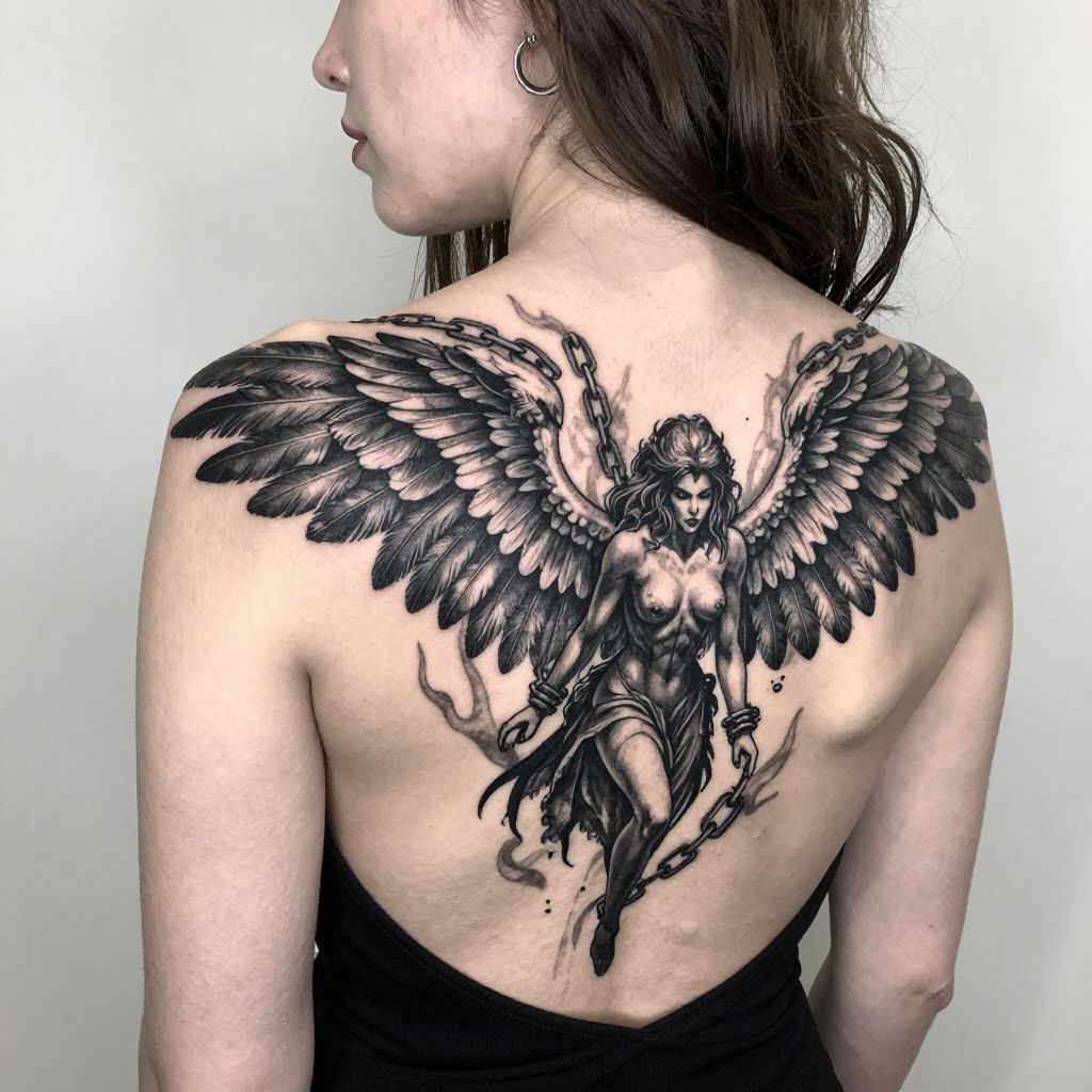 Celestial Lilith with Starry Sky