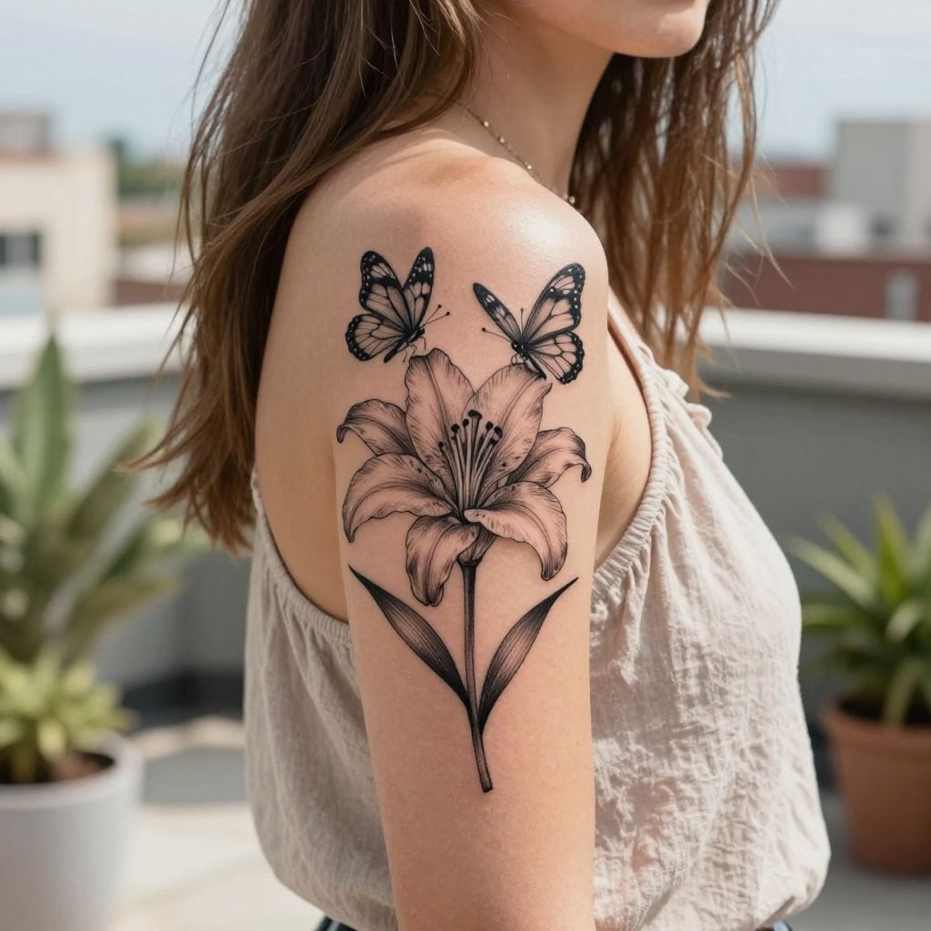 Lily and Butterfly Pairing