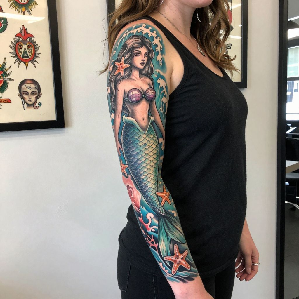 Mermaid Sleeve Idea