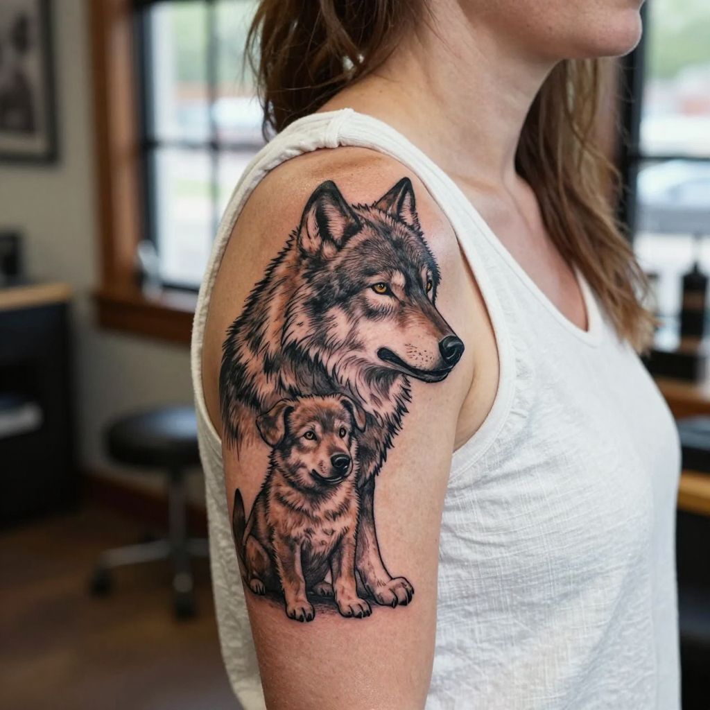 Mom and son tattoo idea 3