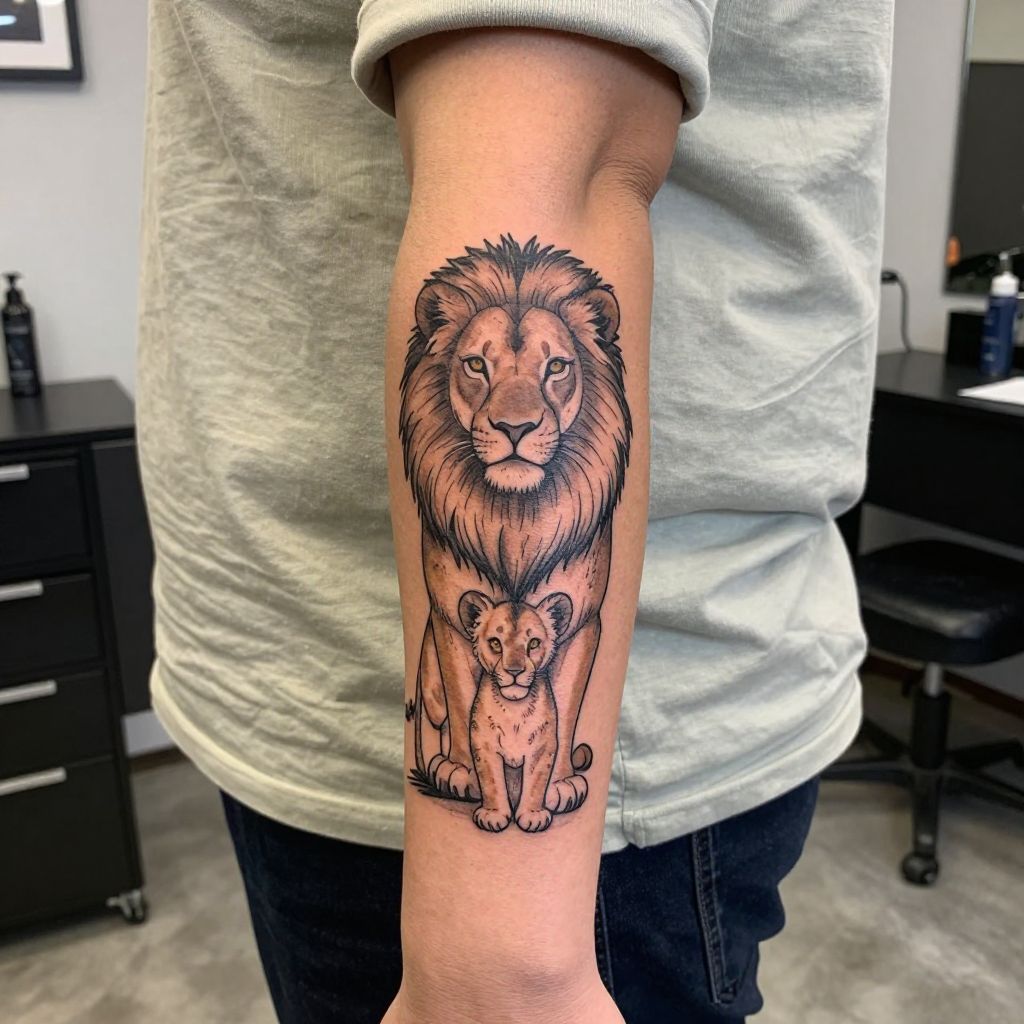 Mom and son tattoo idea 9