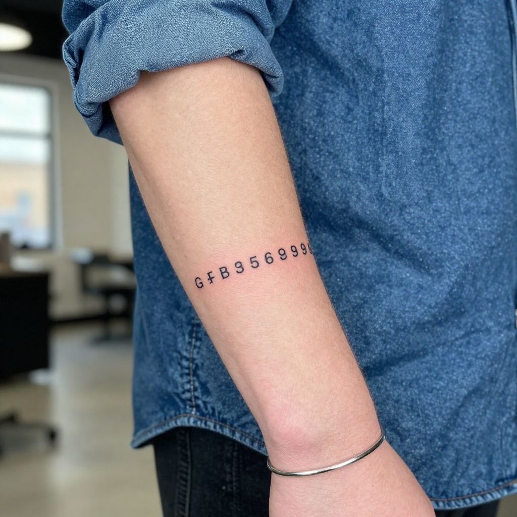 Coordinates of a Special Place tattoo