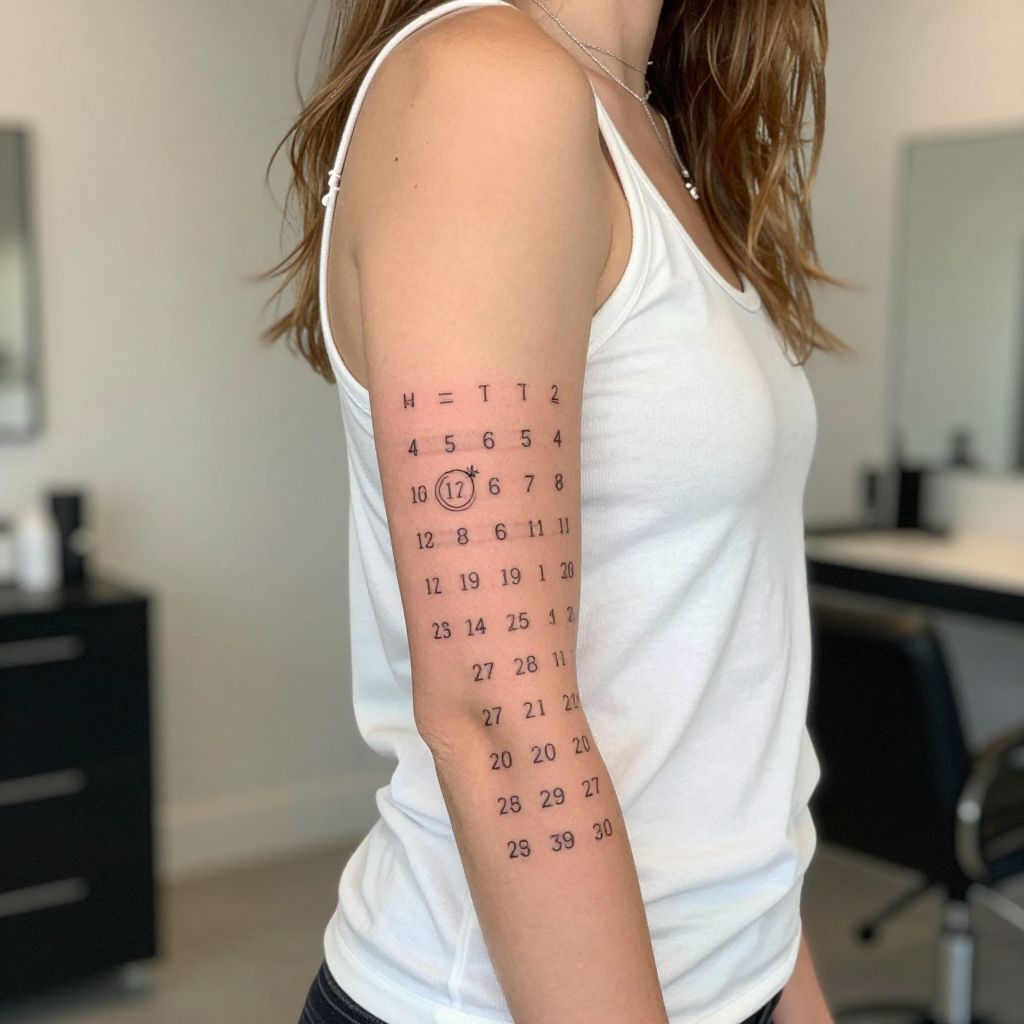 Calendar Number Strip