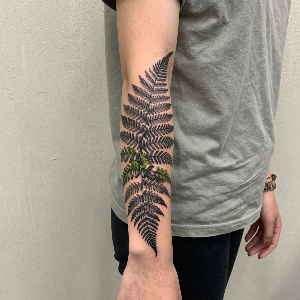 Fern and Moss Wrap tattoo idea