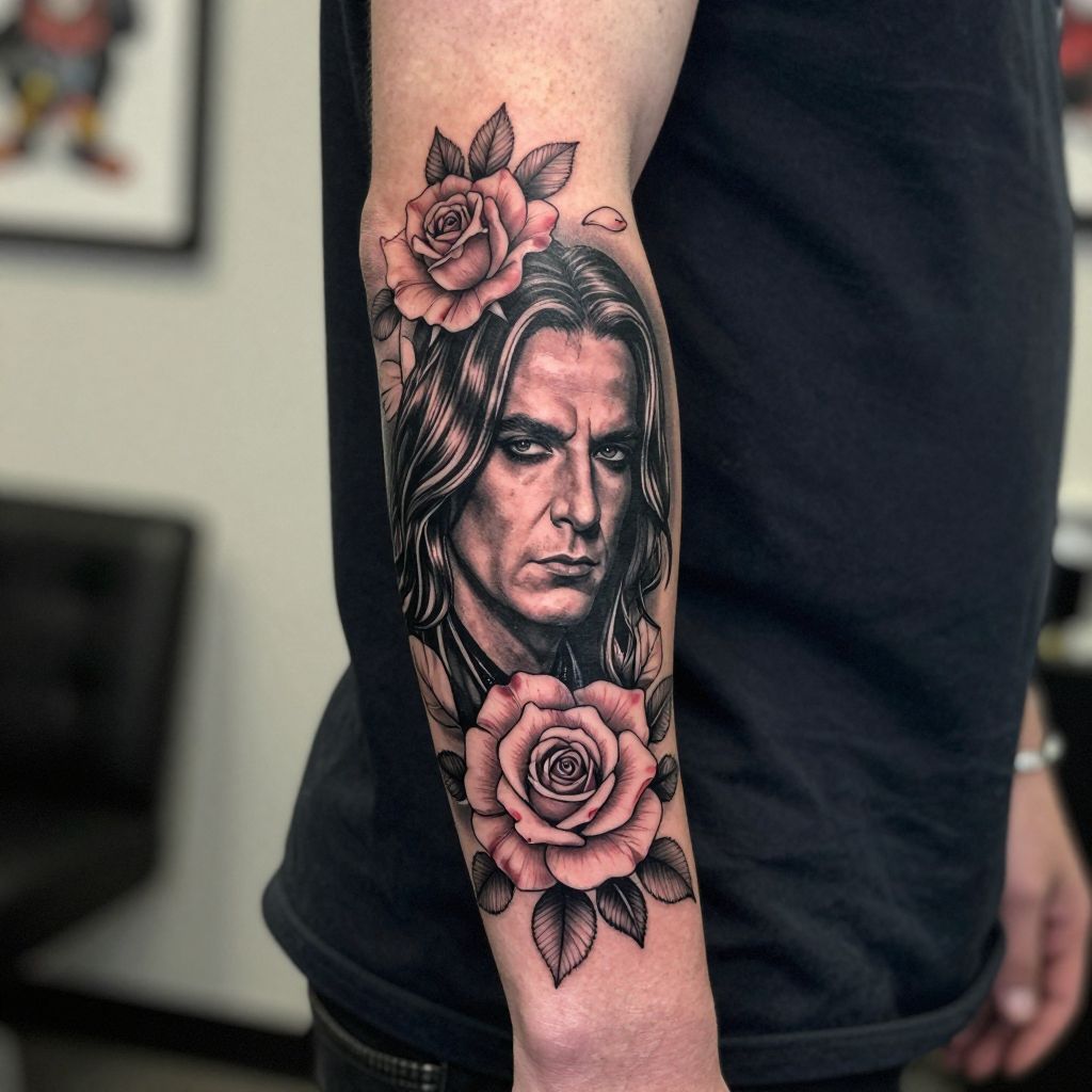 Ozzy and Roses tattoo idea
