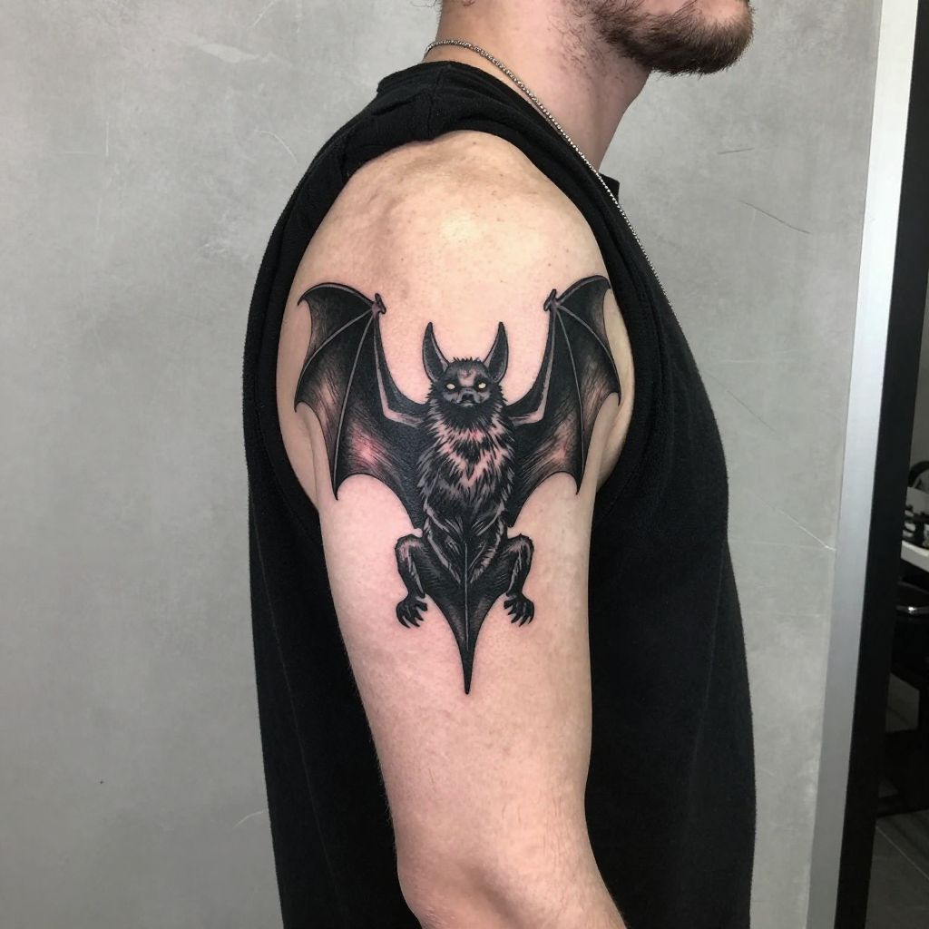 Ozzy Bat Tribute tattoo idea
